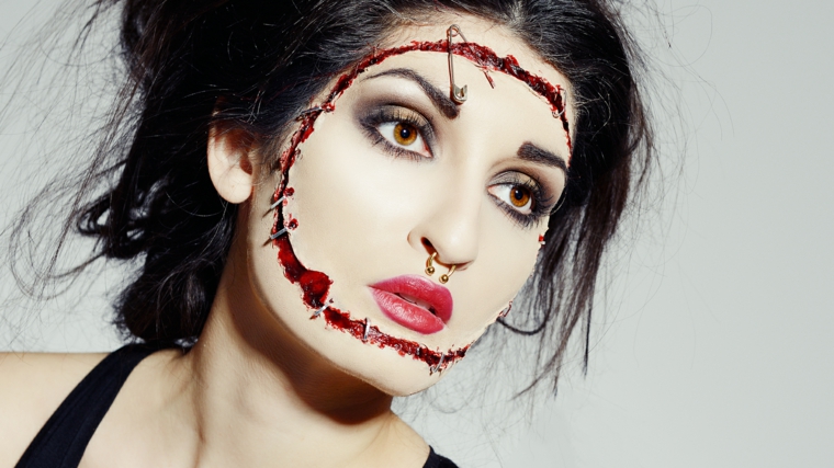 maquillaje-halloween-cicatrices-rostro-sangre-ideas