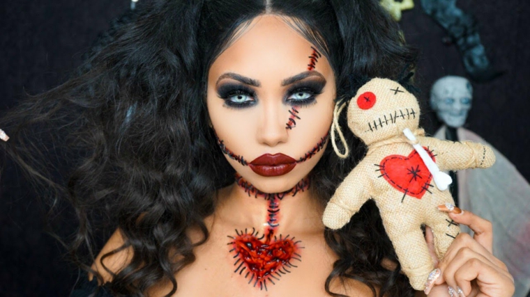maquillaje-halloween-muneca-voodo-ideas-originales