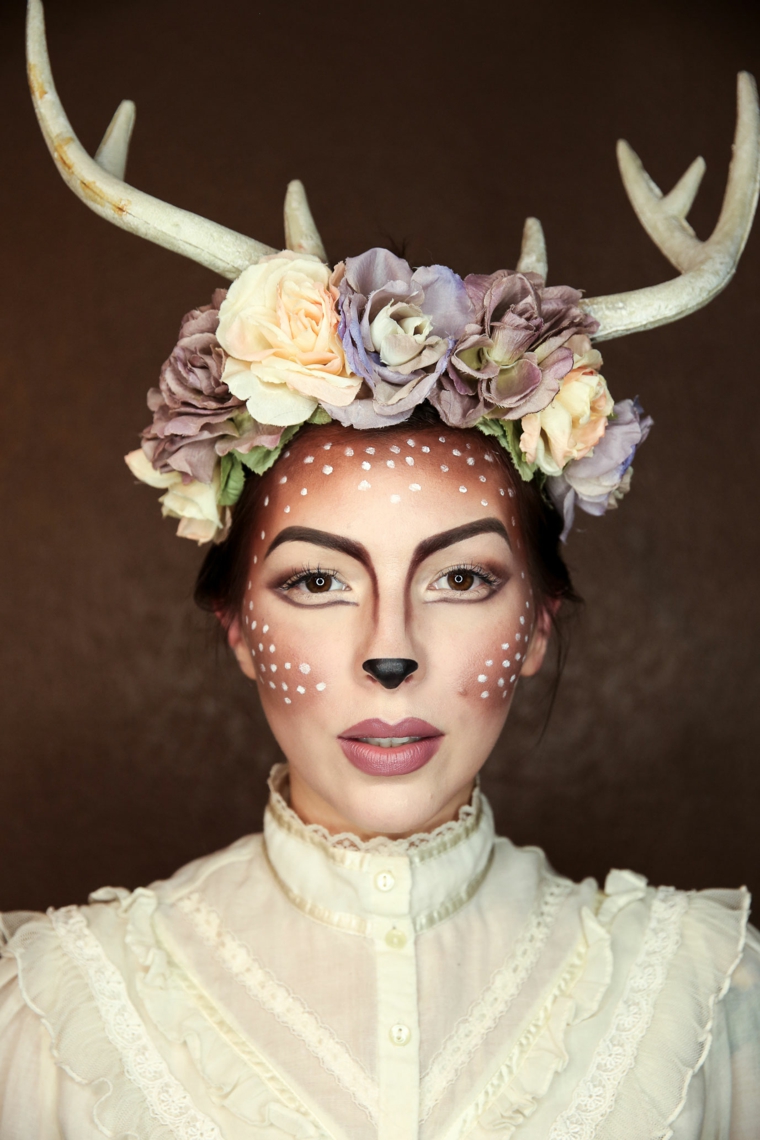 maquillaje-helloween-chica-reno-bello
