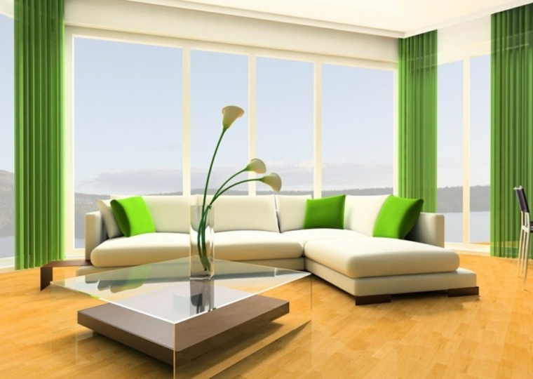 piso verde decoracion-moderna-acentos