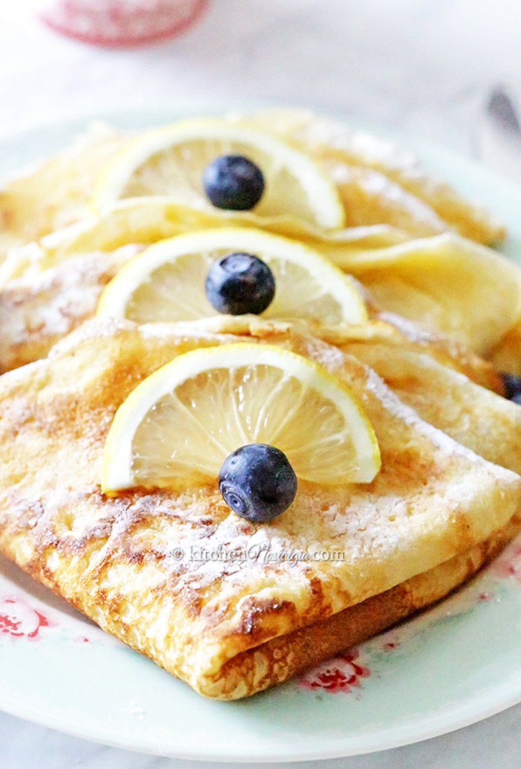 tortitas arandanos limon