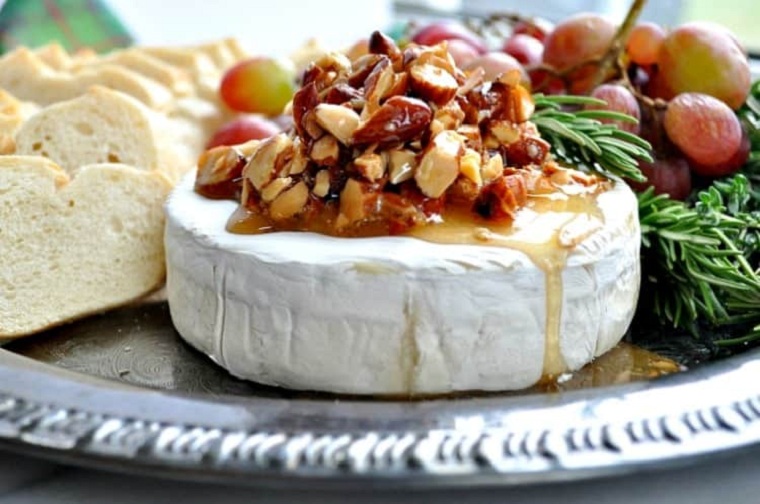 recetas de navidad-queso-brie-miel