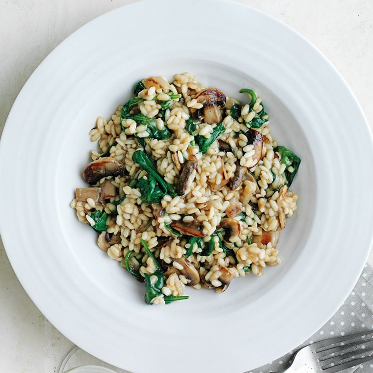 Mushroom and ⁤Spinach Risotto