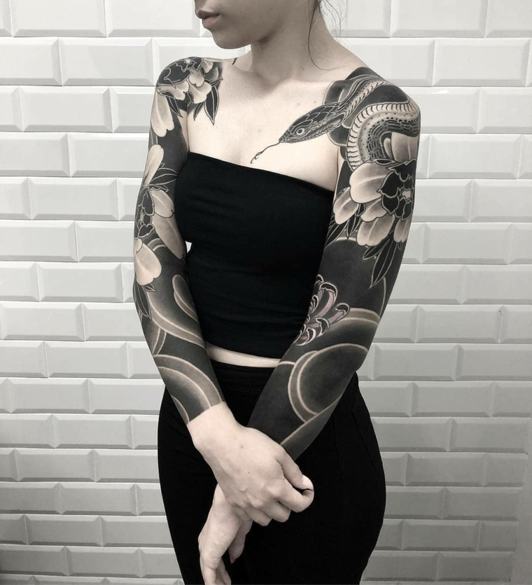 tatuaje-serpiente-opciones-mujer-ideas