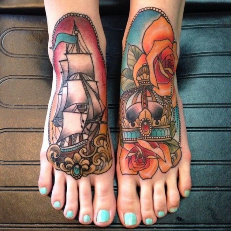 tatuajes neo-tradicionales-barco
