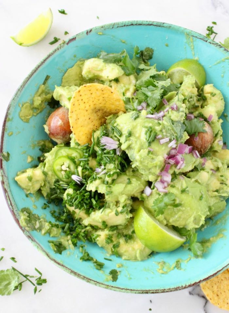 salsa aguacates verduras