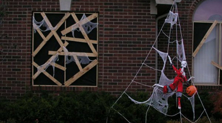 adornos halloween-ventana