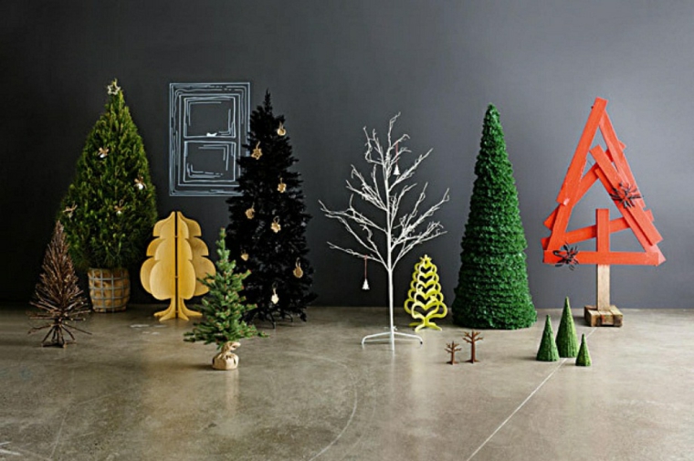 Temas de Navidad con adornos modernos