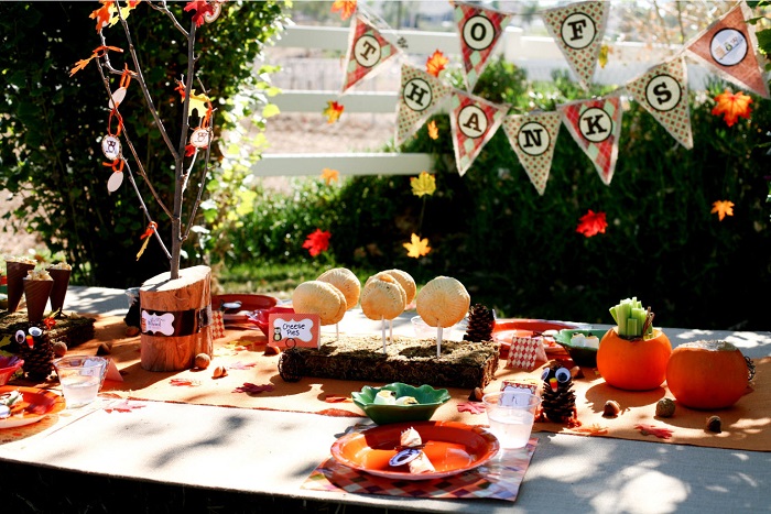 cumpleaños magico patio decorado