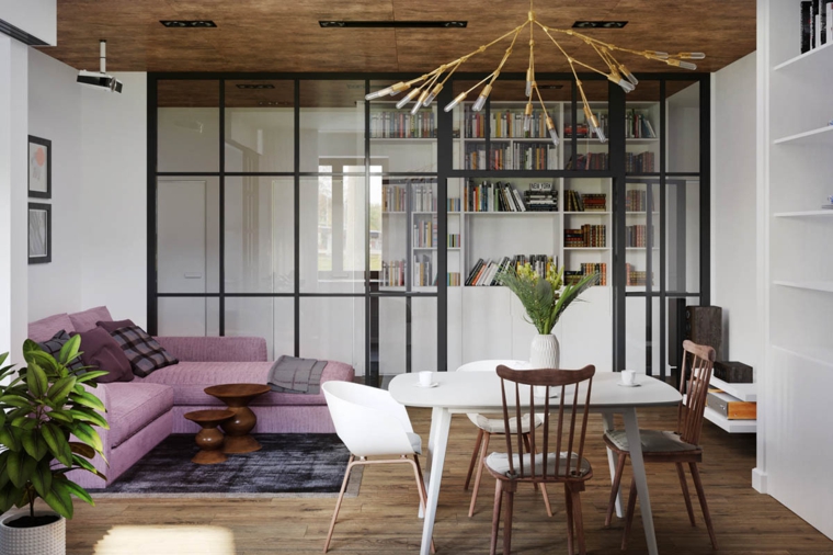 decoracion-de-salas-y-comedores-sofa-rosa