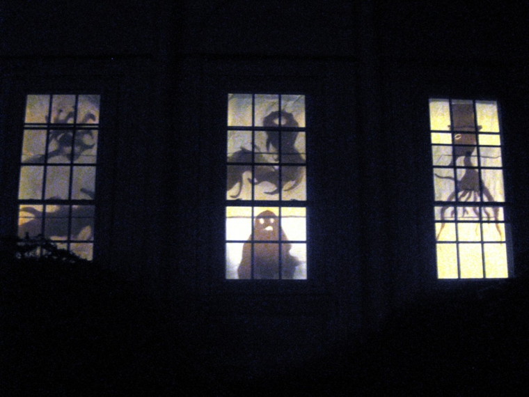 decoracion para halloween-ventana