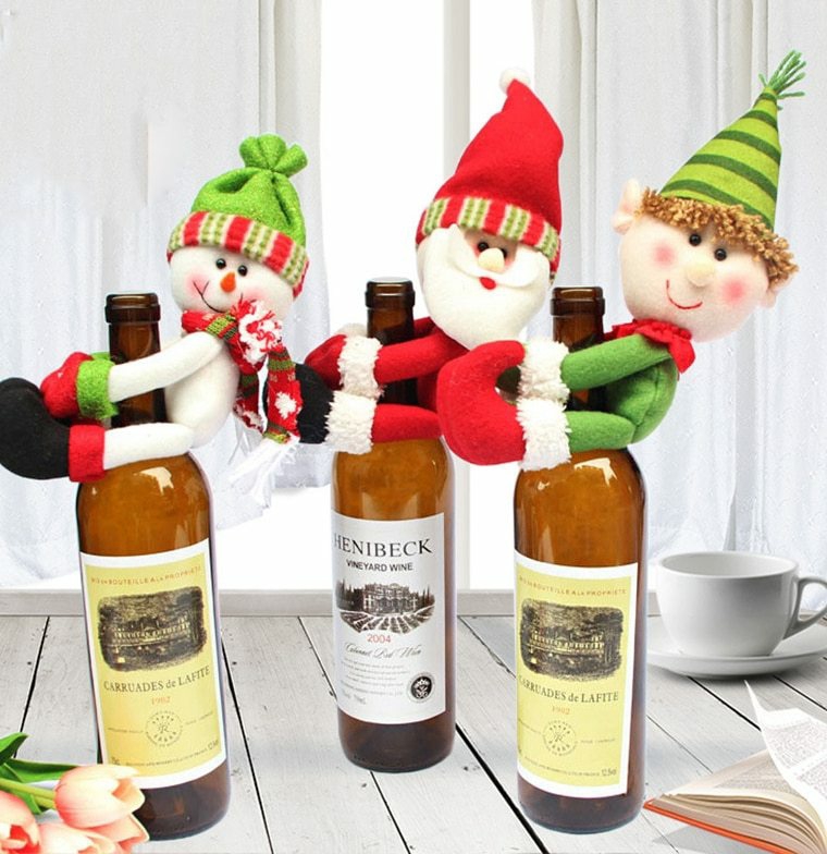 decoraciones para navidad-vino