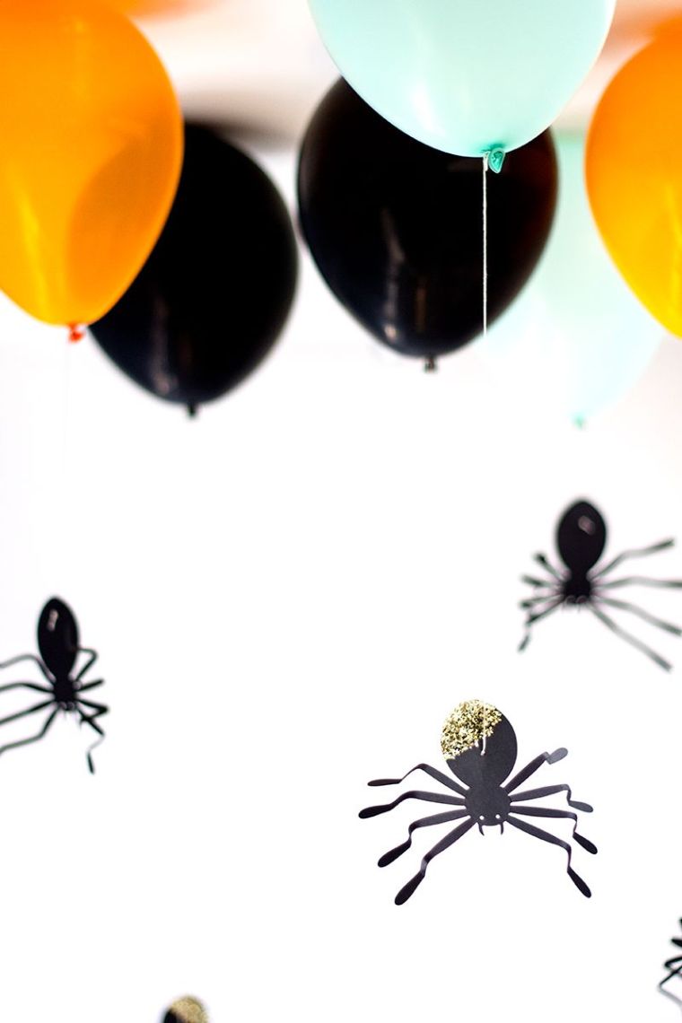 dia de halloween aranas decorativas