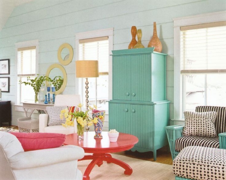 estilo de diseño de interiores-cotagge-ideas-muebles