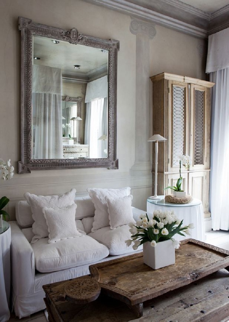 estilo-de-diseno-de-interiores-cotagge-sofa-blanca