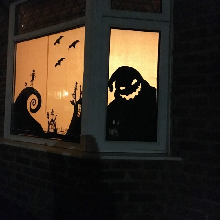 ideas para halloween-ventana
