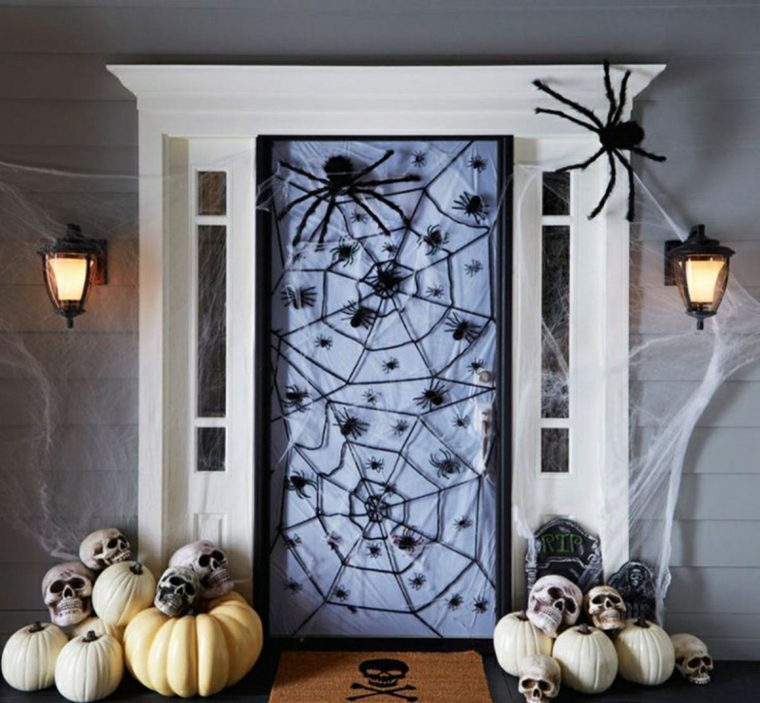 manualidades halloween-decorar-puerta