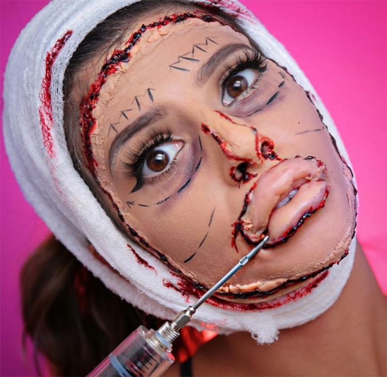 maquillaje-para-Halloween-cirujía-plástica