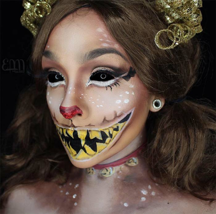 maquillaje para Halloween reno