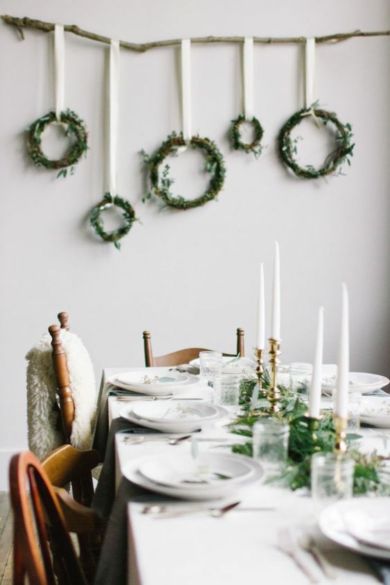 adornos mesa de Navidad