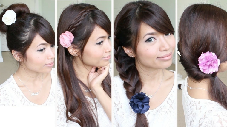 peinados de moda-faciles-flor