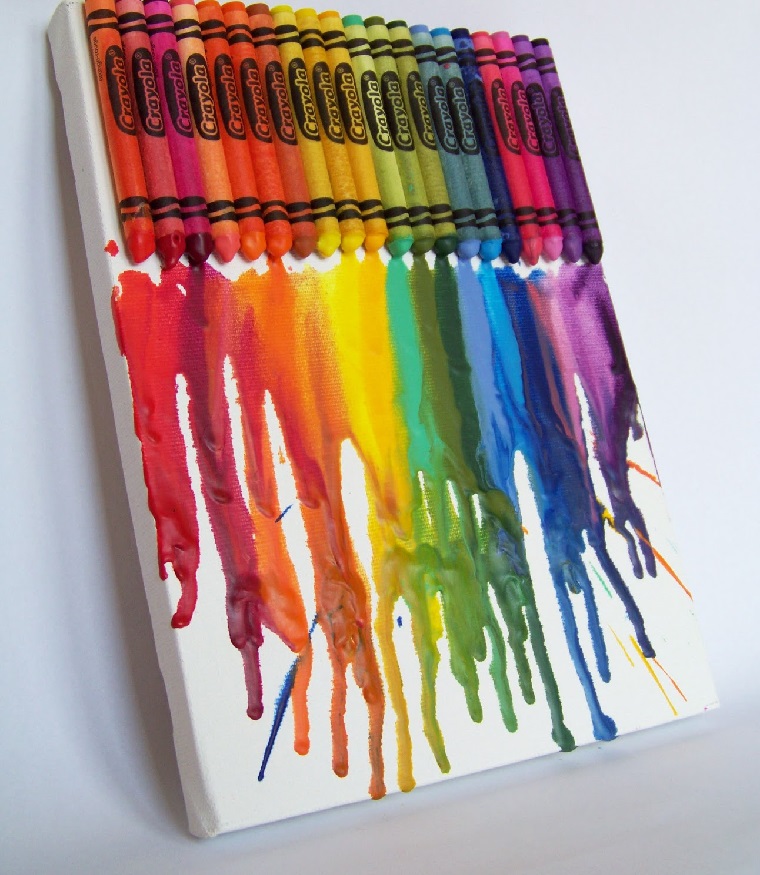 arte-creativo-crayones-derretido-cuadro