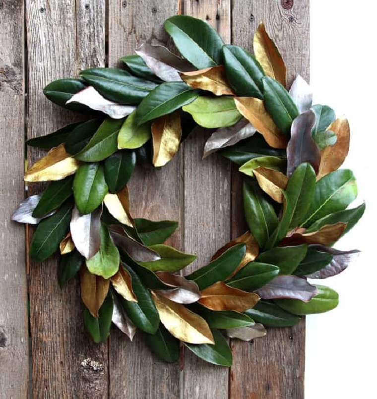 colgar-corona-hoja-magnolia-ideas