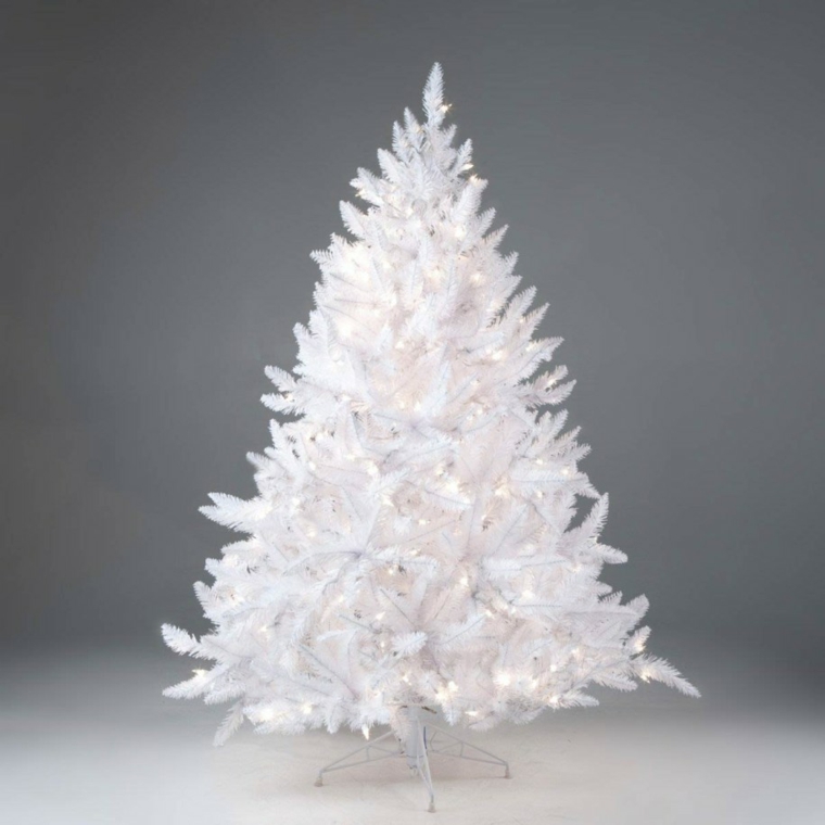 decoracion navidad-arbol-blanco