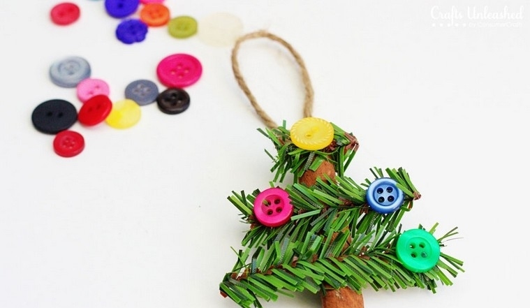 decorado botones canela navidad