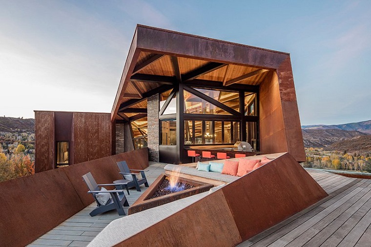 estructuras metalicas suelo madera