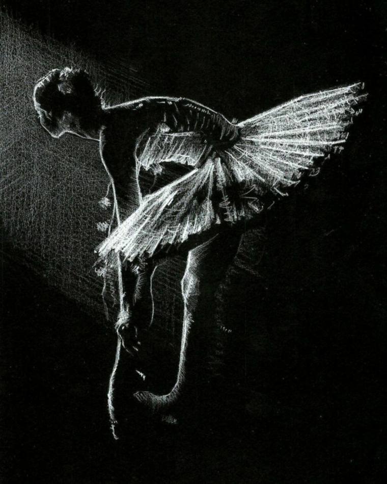 imágenes en blanco y negro ballerina