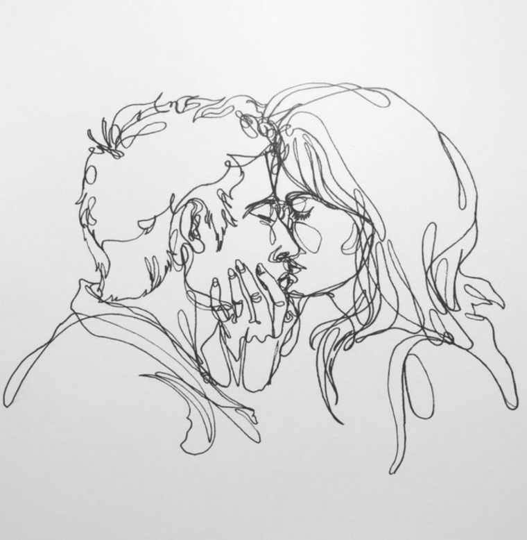 imágenes en blanco y negro beso