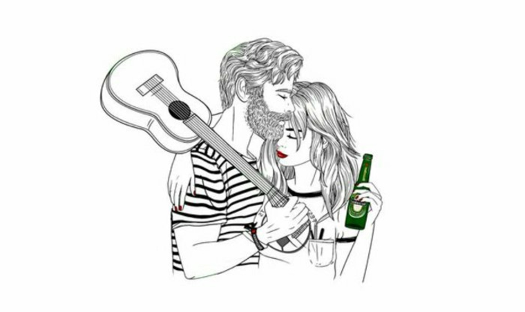 imágenes en blanco y negro pareja-2