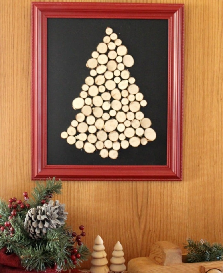 manualidades-arbol-navidad-madera-opciones-decorar-pared