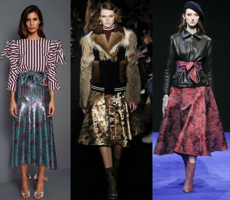 moda-2018-mujer-estilo-combinar-chaqueta-falda