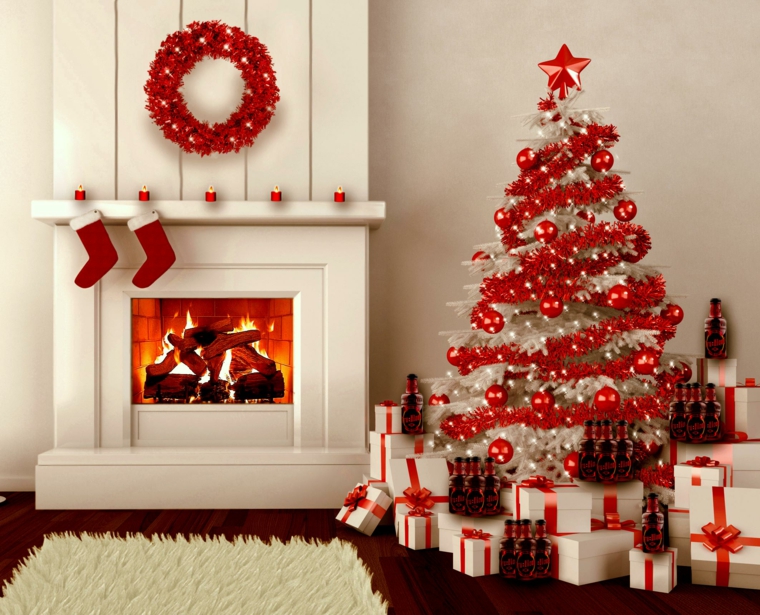 árbol-de-Navidad-rojo