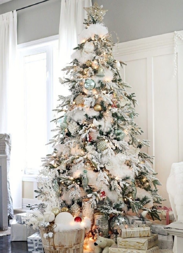 arbol-bello-estilo-casa-moda-navidena