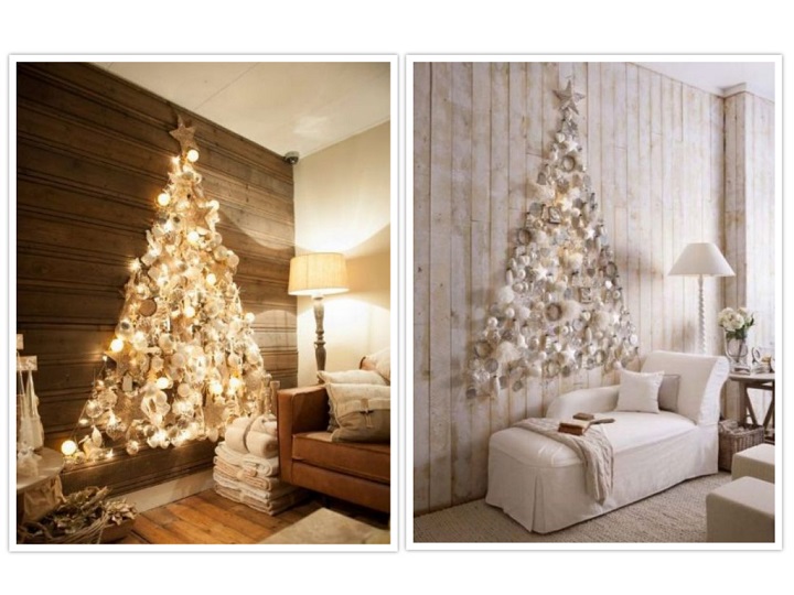 arbol de navidad madera clara