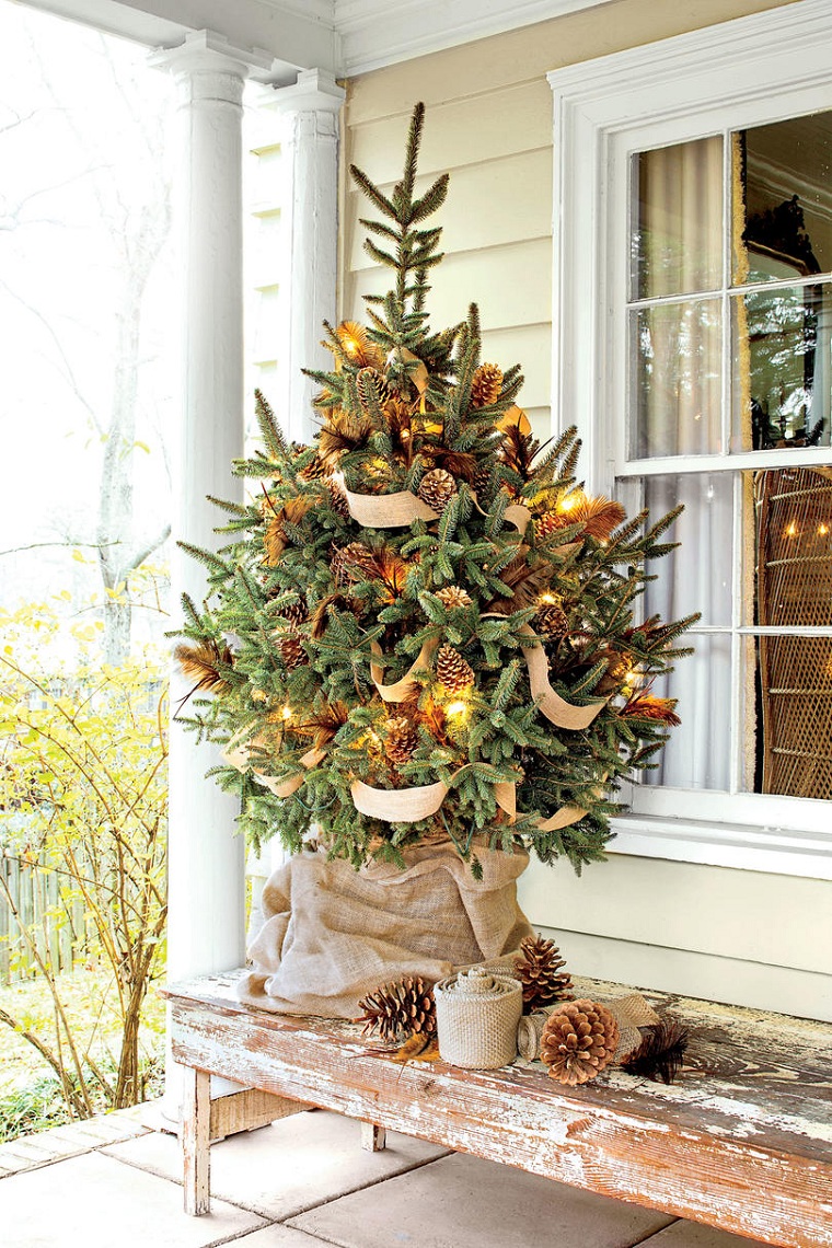 árboles de navidad originales-decorar-exteriores