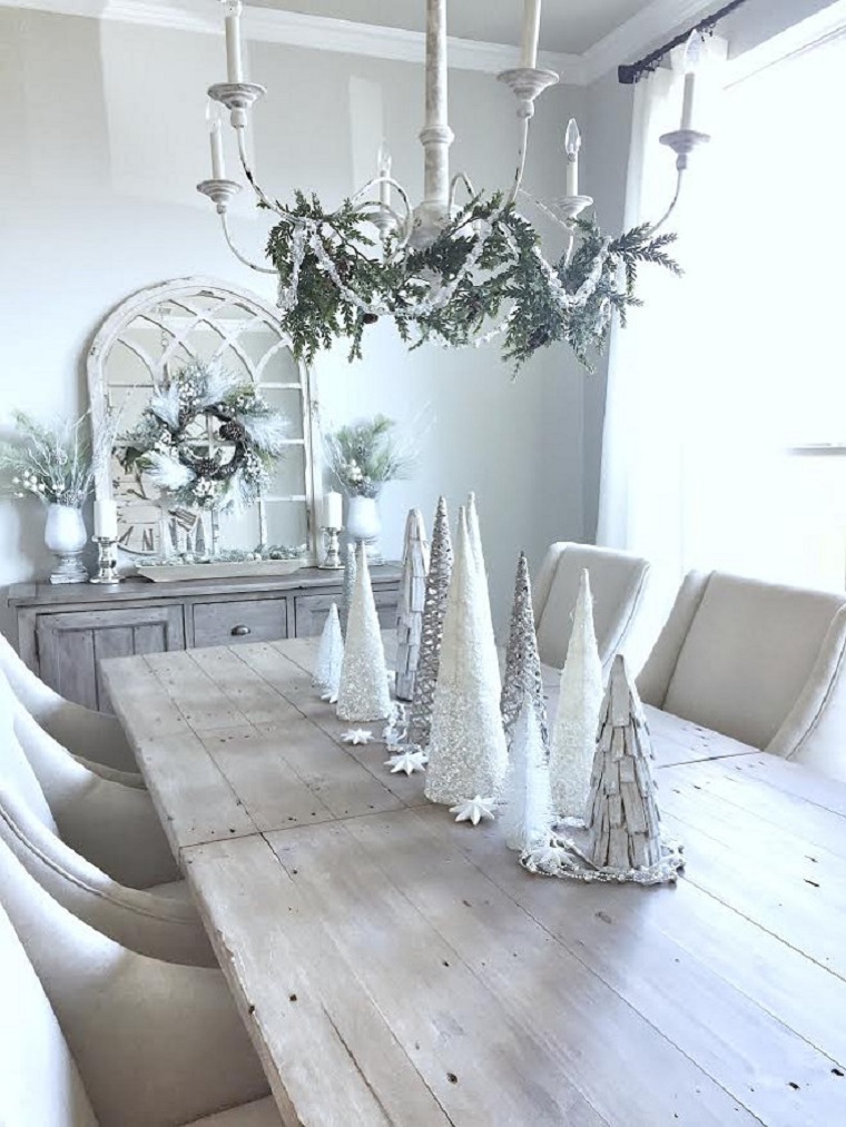 arboles-navidad-blancos-pequenos-decorar-mesa
