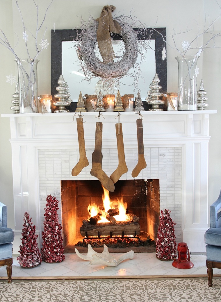 arboles-navidad-mini-decorar-chimenea