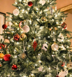 decoraciones navideñas árbol-brillante