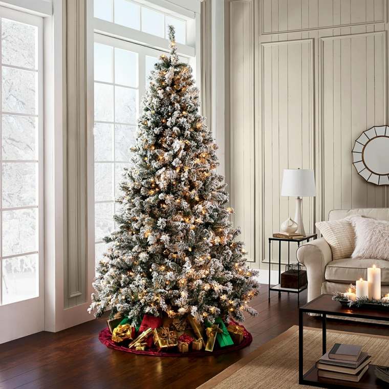 decoración-de-árbol-de-Navidad-con-luces