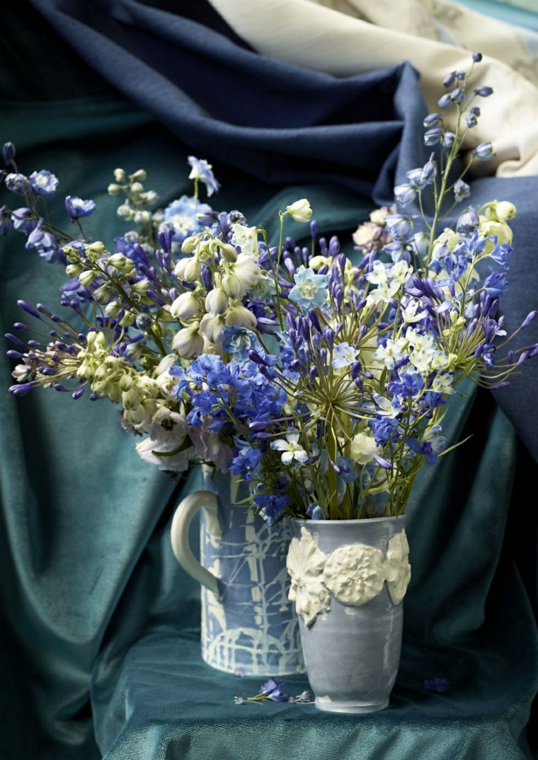 flores-azul-blanco-jarrones-ideas