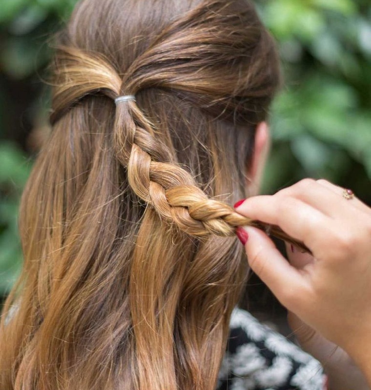 peinados para cabello largo-trenza-opciones