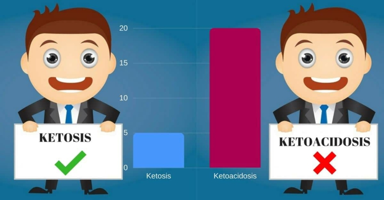 cetosis vs cetoacidosis