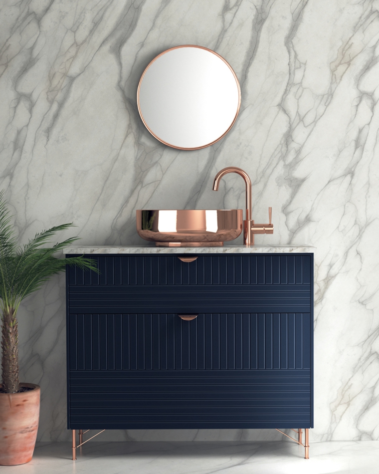 Baños de lujo - 50 ideas para usar el mármol en su diseño