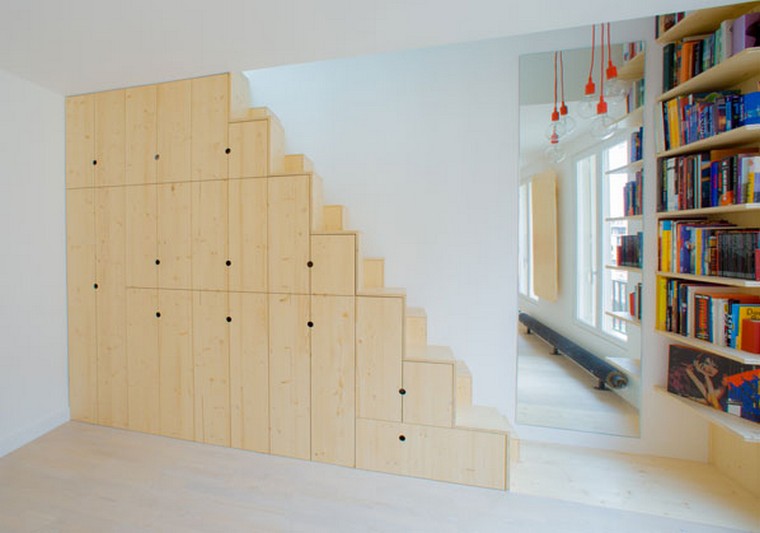 Espacio de almacenamiento bajo las escaleras 13 ideas originales