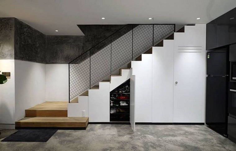 Espacio de almacenamiento bajo las escaleras 13 ideas originales