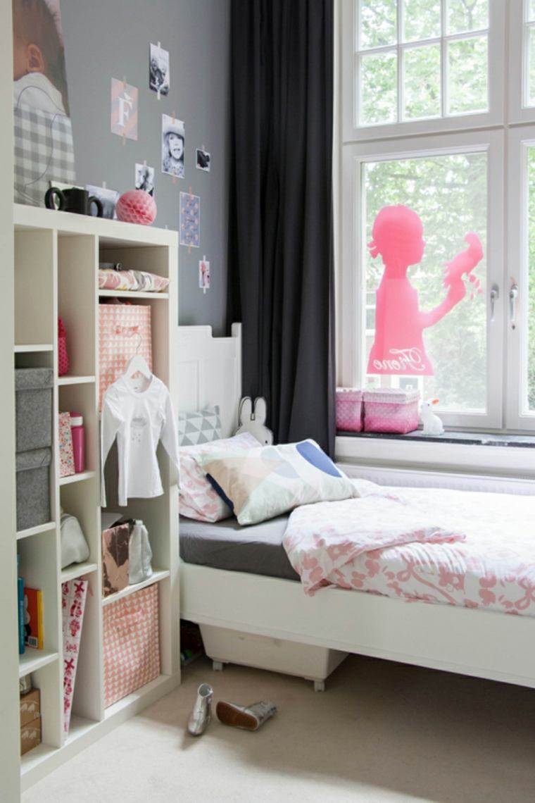 habitación infantil decoración rosada